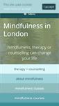 Mobile Screenshot of mindfulnesstherapy.co.uk