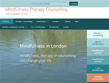 Tablet Screenshot of mindfulnesstherapy.co.uk